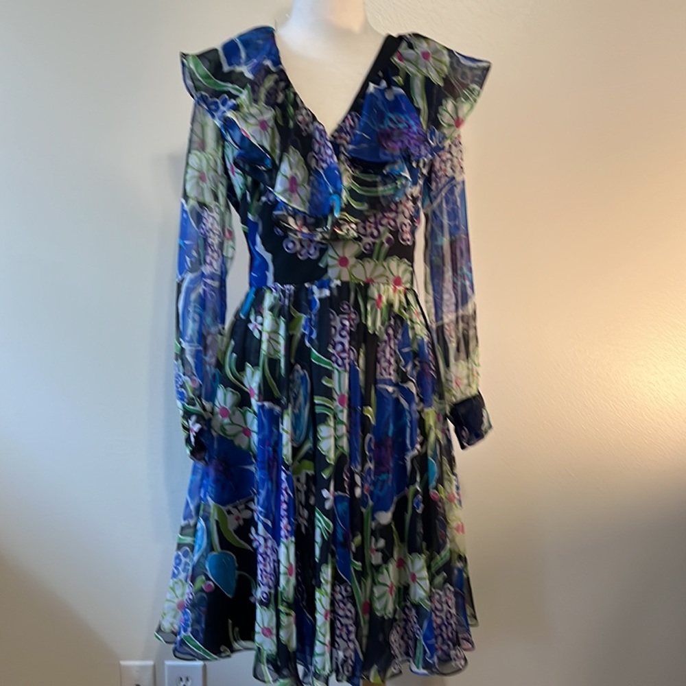 Vintage 70s floral dress